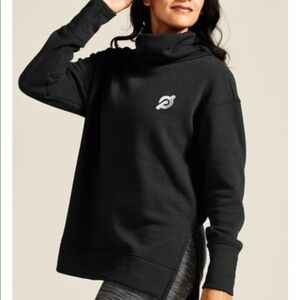 Peloton | Legacy Funnel Neck Pullover Sweatshirt | Black | Size Small